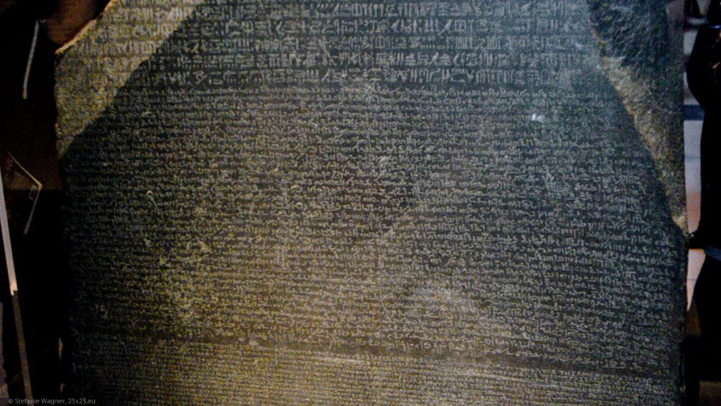 Part of the Rosetta stone 