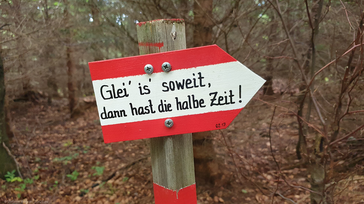 Different type of signposts – Hochsalm